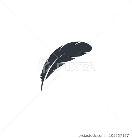 Feather icon symbol illustration 103557127