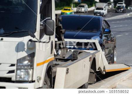 Car crash from car accident on the road 103558032