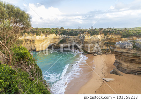 Photograph of rock formations at Loch Ard Gorge on the Great Ocean Road in Australia 103558218