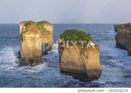 Photograph of rock formations at Loch Ard Gorge on the Great Ocean Road in Australia Photograph of rock formations at Loch Ard Gorge on the Great Ocean Road in Australia 103558224