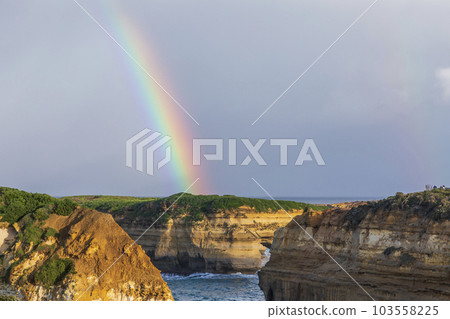 Photograph of rock formations at Loch Ard Gorge on the Great Ocean Road in Australia Photograph of rock formations at Loch Ard Gorge on the Great Ocean Road in Australia 103558225