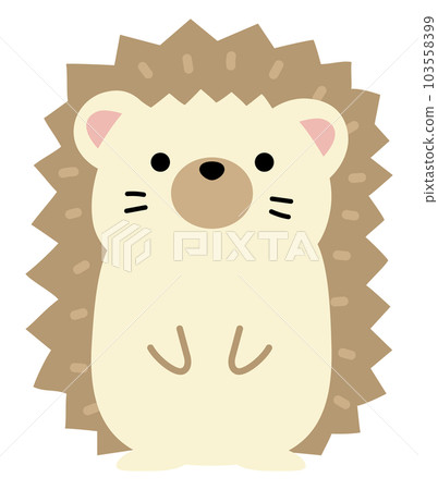 Full body illustration of a cute hedgehog 103558399