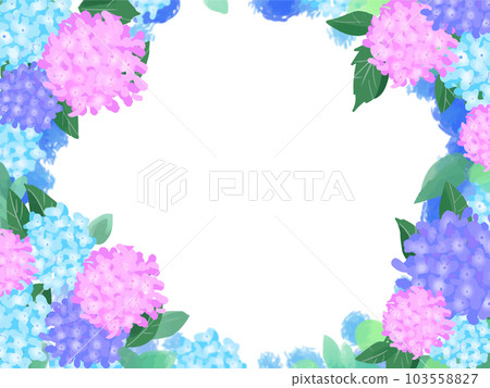 Hydrangea frame - Stock Illustration [103558827] - PIXTA