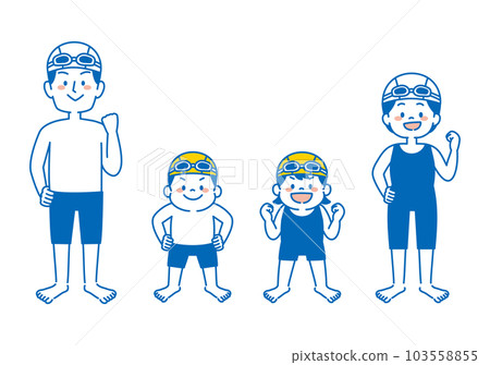 Swimming swimming school child coach illustration simple Swimming swimming school child coach illustration simple 103558855