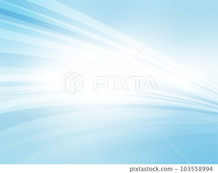 在天空中流動的閃亮波浪線圖像的抽象背景_淺藍色 103558994