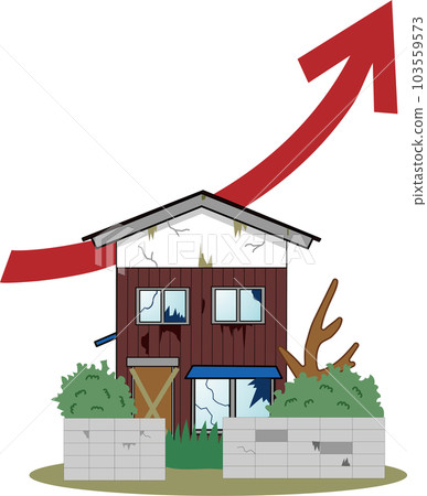 空置房屋增加的例證 103559573
