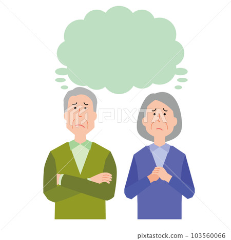 考慮焦慮的老年男女 103560066