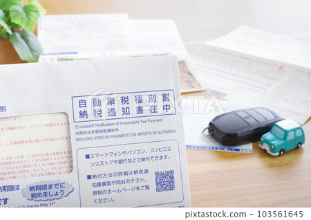 Automobile tax payment notification 103561645