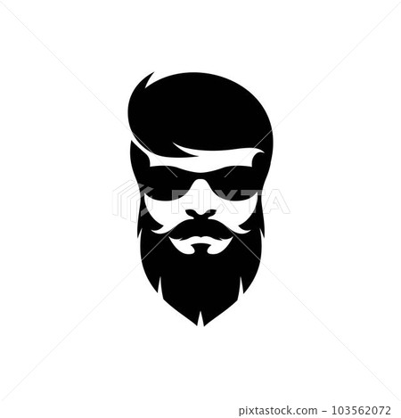 Gentleman face logo images illustration 103562072