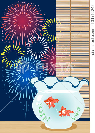 夏日問候明信片豎版普通版仲夏夜煙花匯演 夏日問候明信片豎版普通版仲夏夜煙花匯演 103563245