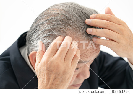 Senior male hair care Senior male hair care 103563294