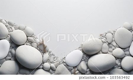 Background image of white stone Detailed CG image 103563492