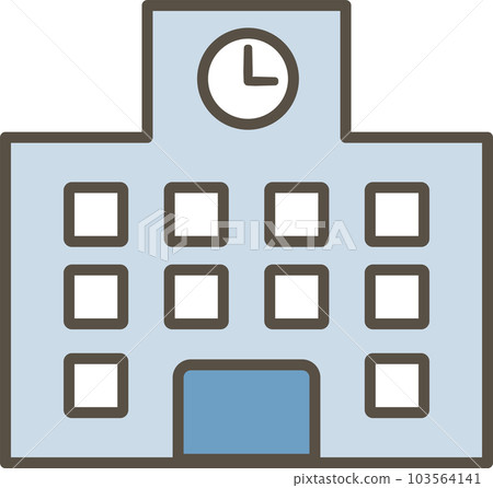 醫院簡單插畫圖標 103564141