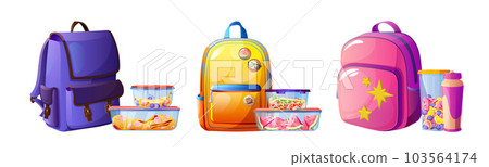 Plastic lunch food container for school backpack Plastic lunch food container for school backpack 103564174