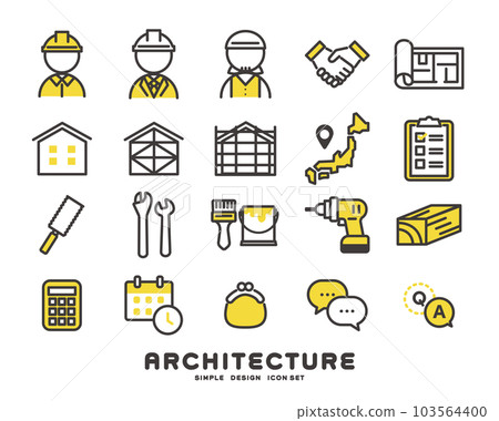 Vector illustration material related to my home construction and renovation / renovation / construction 103564400