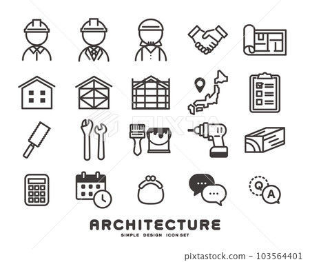 與我家建設和裝修/翻新/施工相關的矢量圖素材 103564401