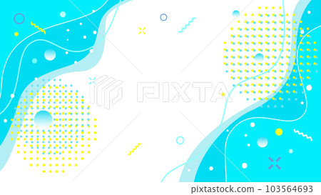 仲夏夏季大減價，海浪陣陣的清爽淺藍色矢量背景插畫素材 103564693