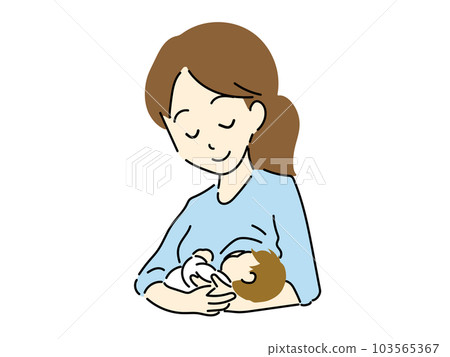 哺乳媽媽的插圖 103565367