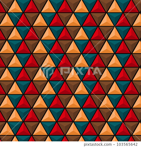 Abstract triangle waves lines 103565642