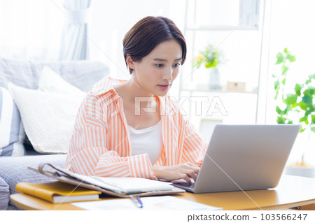 Business woman working from home Business woman working from home 103566247