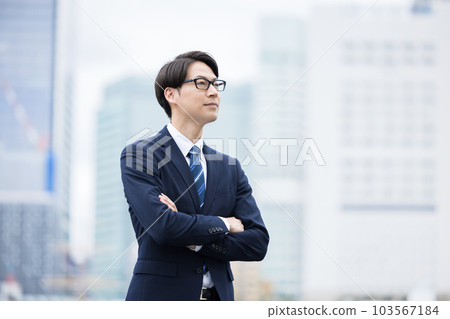 Portrait of a man in a business suit 103567184