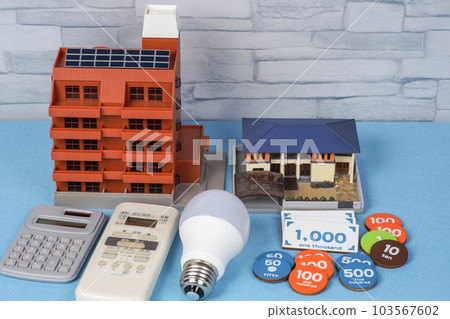 Image of residential electricity bill Image of residential electricity bill 103567602