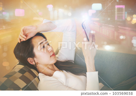 A world with AI technology A world with AI technology 103569038