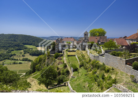 Chateau Chalon in Jura, Franche-Comte, France 103569251