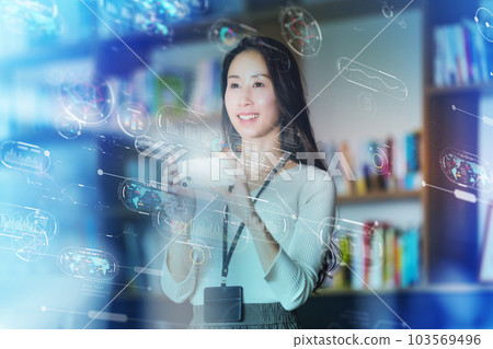 A world with AI technology A world with AI technology 103569496