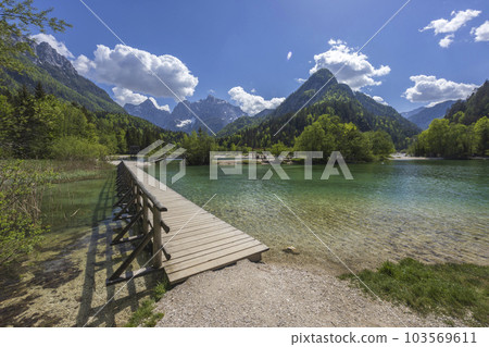 Jasna pond near Kranjska Gora, Triglavski national park, Slovenia Jasna pond near Kranjska Gora, Triglavski national park, Slovenia 103569611