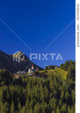 Church in Damuls, Bregenzer Wald, Bregenz district, Vorarlberg, Austria 103569842