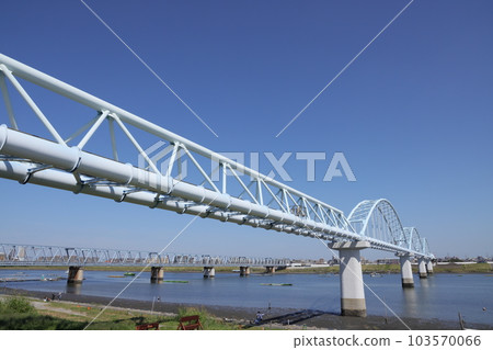 千葉縣市川市妙電江戶川水管橋景觀 千葉縣市川市妙電江戶川水管橋景觀 103570066