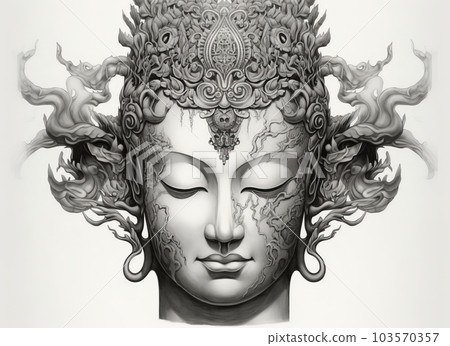 佛臉、Generative AI AI圖像 103570357