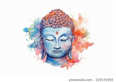 Buddha face, Generative AI AI image - Stock Illustration [103570365 ...