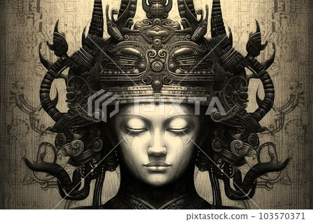 Buddha face, Generative AI AI image Buddha face, Generative AI AI image 103570371
