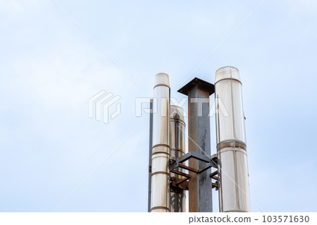 Chimney fireplace with smoke 103571630