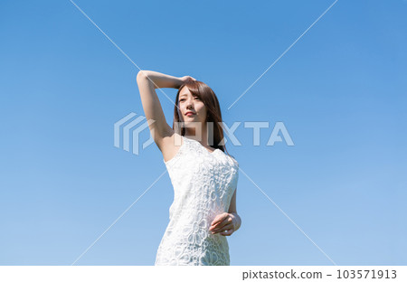 Blue Sky and Female 103571913