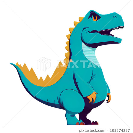 Cute tyrannosaurus dinosaur cartoon Cute tyrannosaurus dinosaur cartoon 103574257