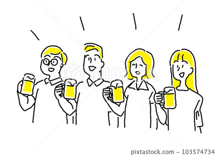 四人敬酒 四人敬酒 103574734