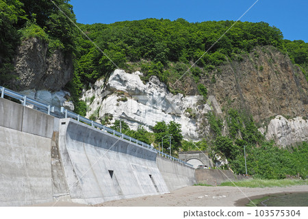 White Cliffs (Retal Pila) / Pumice tuff in Shiroiwa-cho, Yoichi-cho, Hokkaido 103575304