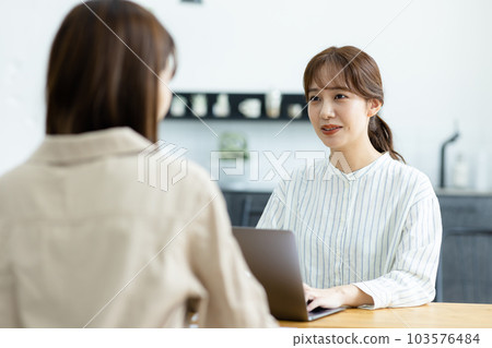 woman having a meeting in the office 103576484