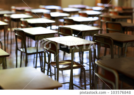 Classroom chair and desk 103576848