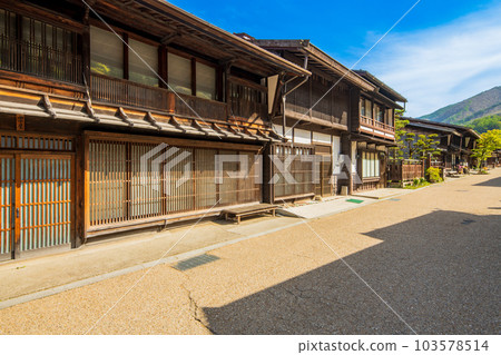 長野縣鹽尻市中山道奈良井宿街景 103578514
