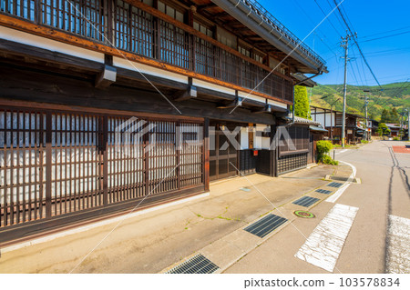 長野縣長川町中山洞和田宿的街景 長野縣長川町中山洞和田宿的街景 103578834