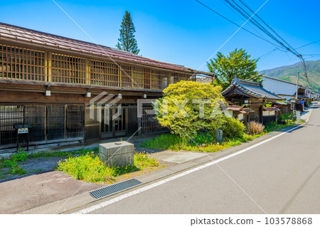 長野縣長川町中山洞和田宿的街景 103578868