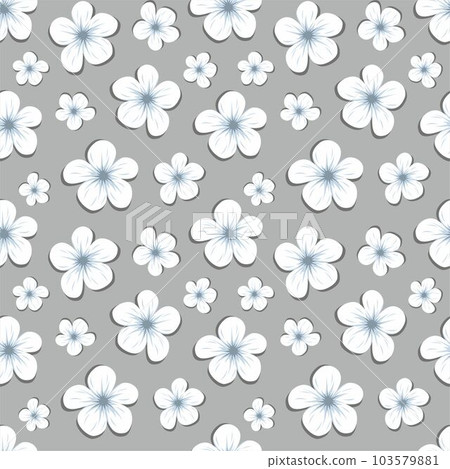 Decorative seamless pattern with abstract flowers. 103579881