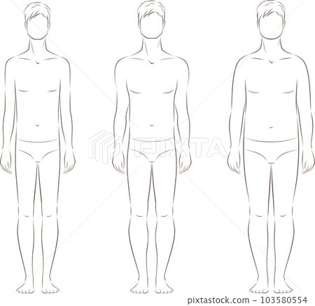 The figure of a man. Various types 103580554