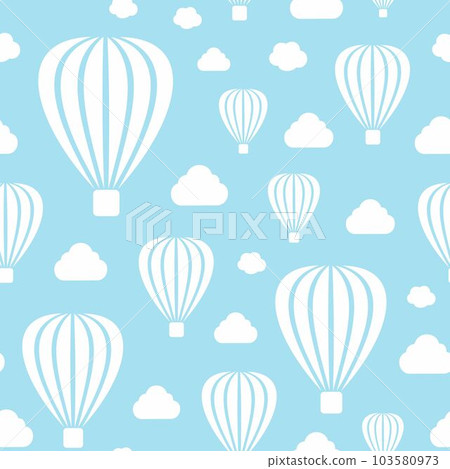 Seamless air balloon pattern. Vector illustration. Seamless air balloon pattern. Vector illustration. 103580973