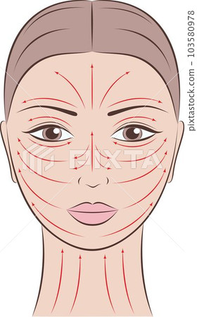 Vector illustration of female face. Vector illustration of female face. 103580978