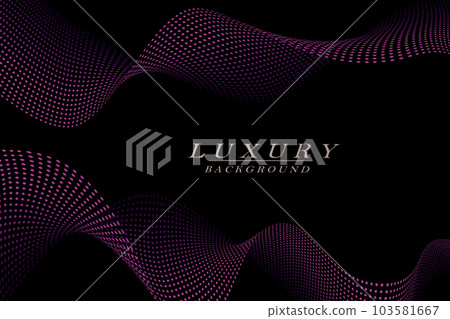 Isolated abstract light wavy shape on a black background Isolated abstract light wavy shape on a black background 103581667